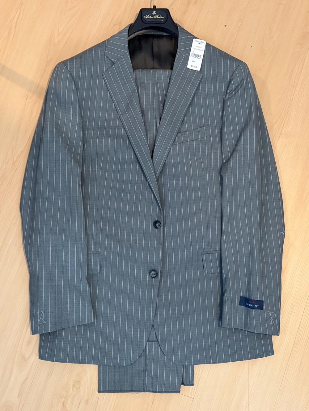 Brooks Brothers Grey Pinstripe Suit